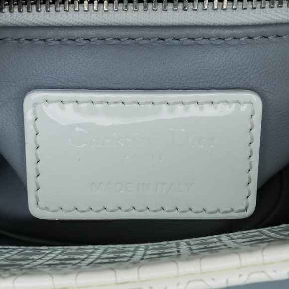 Pre-Loved Dior Mini Patent Microcannage Lady Dior - Picture 5 of 10